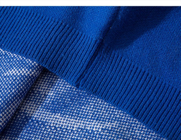 DARK Monster Knitted Men Sweater Autumn Winter Harajuku Streetwear Hip Hop Ripped Male Casual Cotton Pullover Outwear