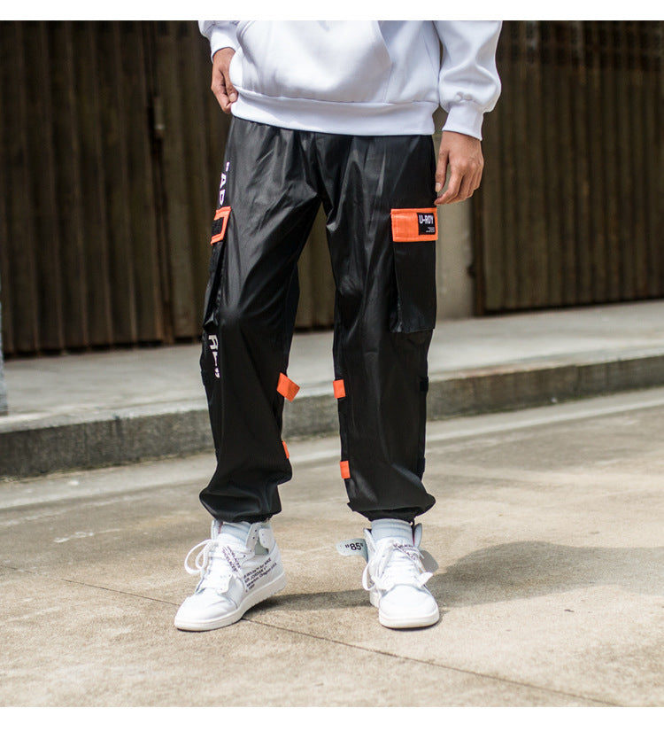 Men's Side Pockets Cargo Harem Pants Hip Hop Casual Male Tatical Joggers Trousers Fashion Casual Streetwear Pants