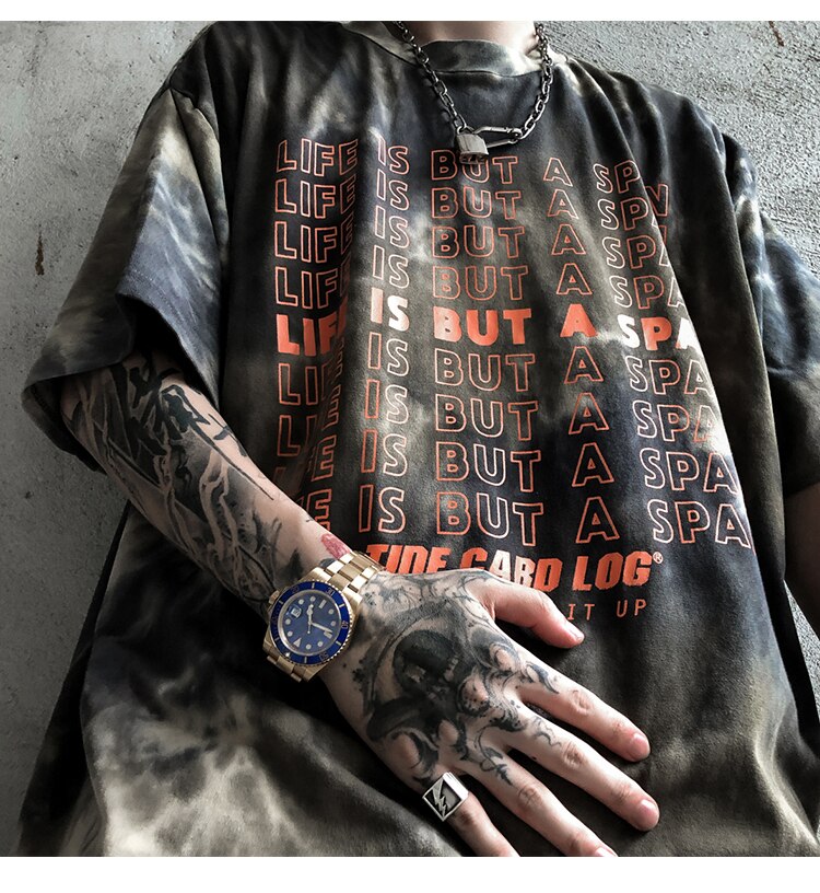 Hip Hop Tops Tees Men Casual Vintage Tshirts Summer Streetwear Pullover Couple Wear T-shirts Print Cotton