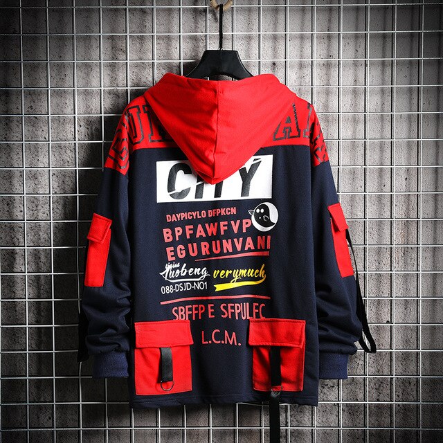 Hip Hop Hoodies Men New Autumn Fashion Skateboards Casual Sweatshirt Male Japanese Harajuku Streetwear Men Hoodie