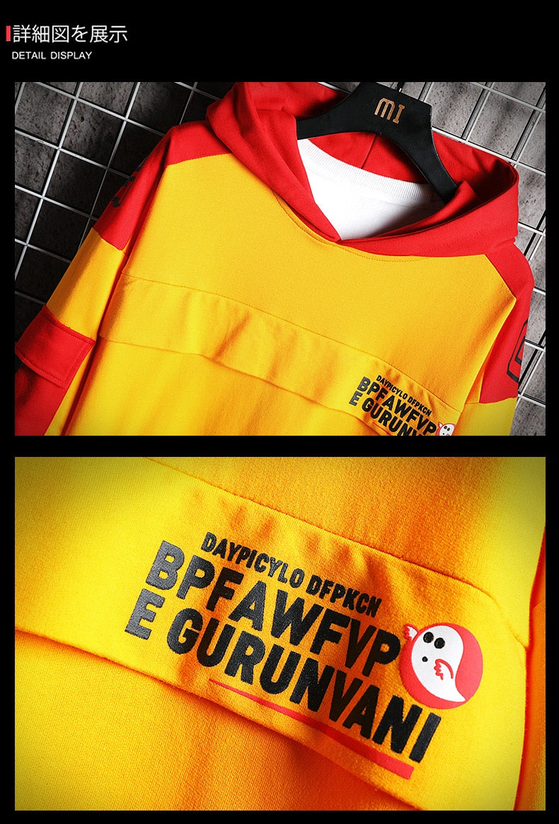 Hip Hop Hoodies Men New Autumn Fashion Skateboards Casual Sweatshirt Male Japanese Harajuku Streetwear Men Hoodie