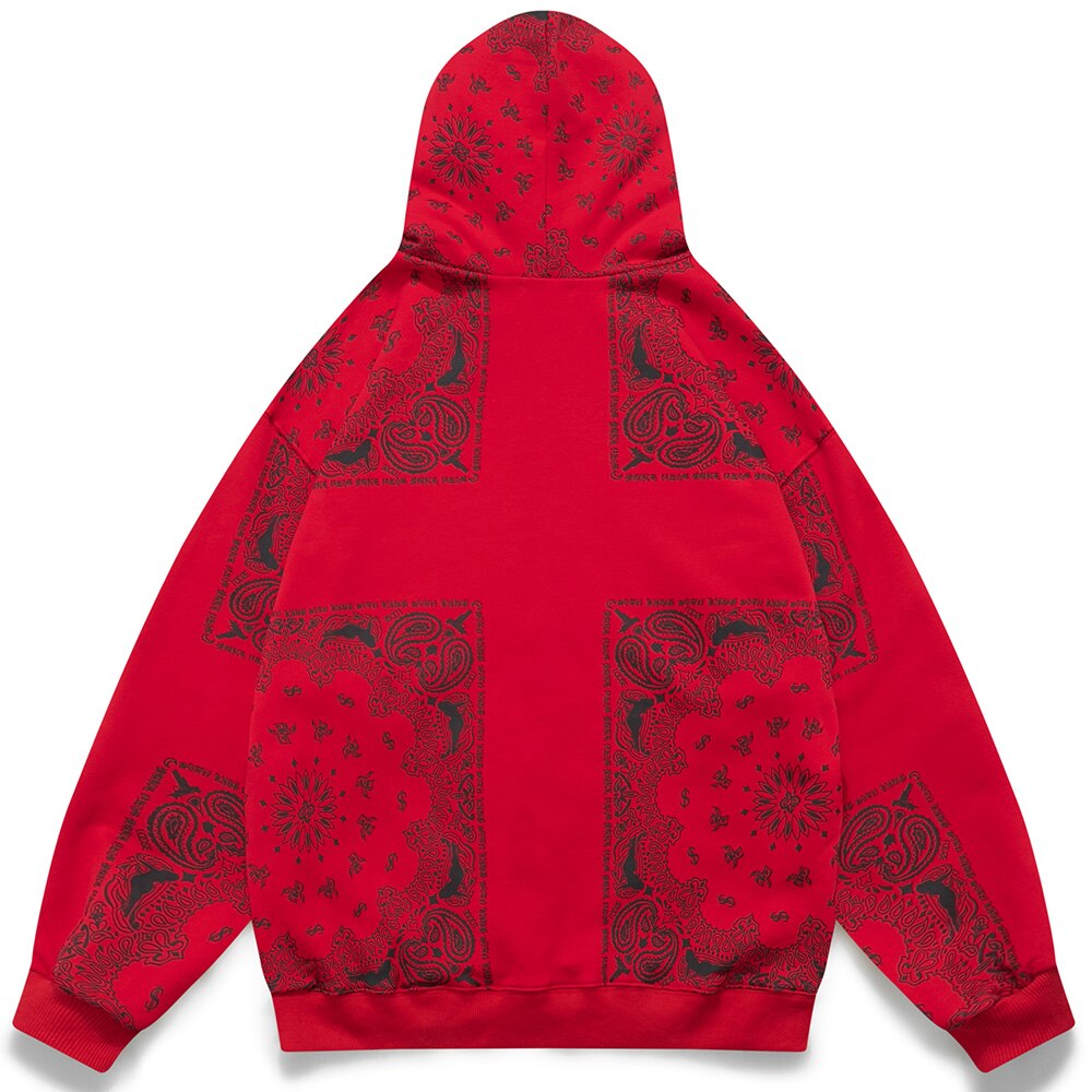 Hoodies Men Vintage Totems Letter Print Zipper Fleece Outwear College Style Casual Harajuku Oversized Couple Streetwear