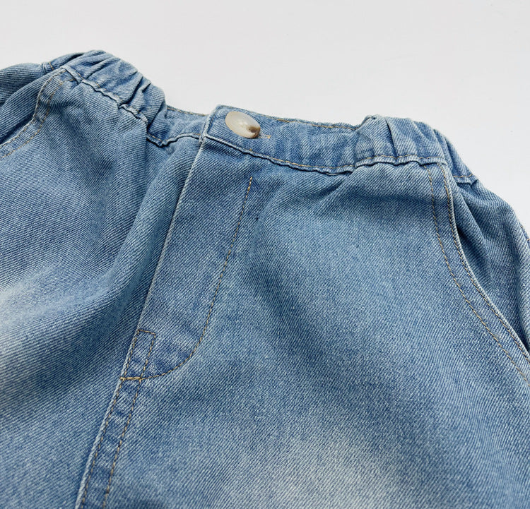 Arrival Summer Unisex Street Fashion Cool and Casual Washed Denim Shorts