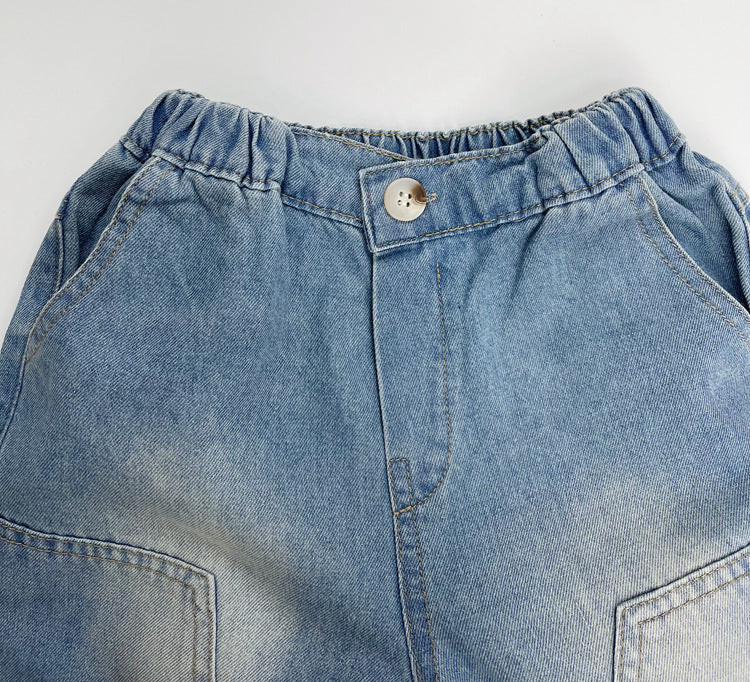 Arrival Summer Unisex Street Fashion Cool and Casual Washed Denim Shorts