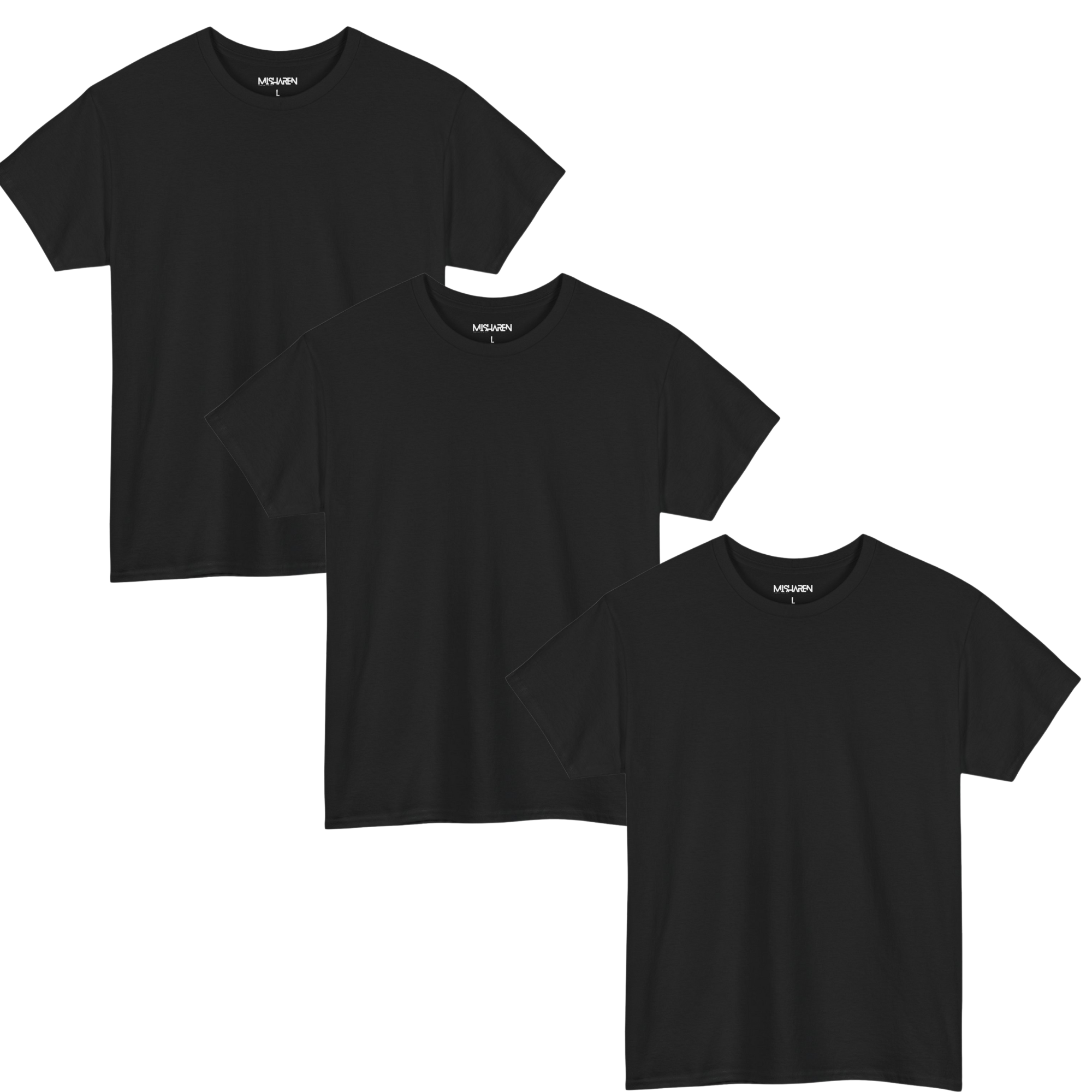 100% Pure Cotton T-Shirt (3-Pack) – Unisex Classic Crew Neck Tee for Men & Women | Breathable, Soft & Comfortable | Casual, Activewear & Daily Wear